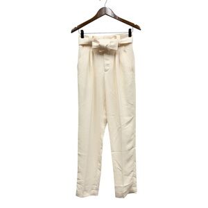 ba&sh Tied Waist Pleated Front Tiago Pants in Ecru size XS NWT